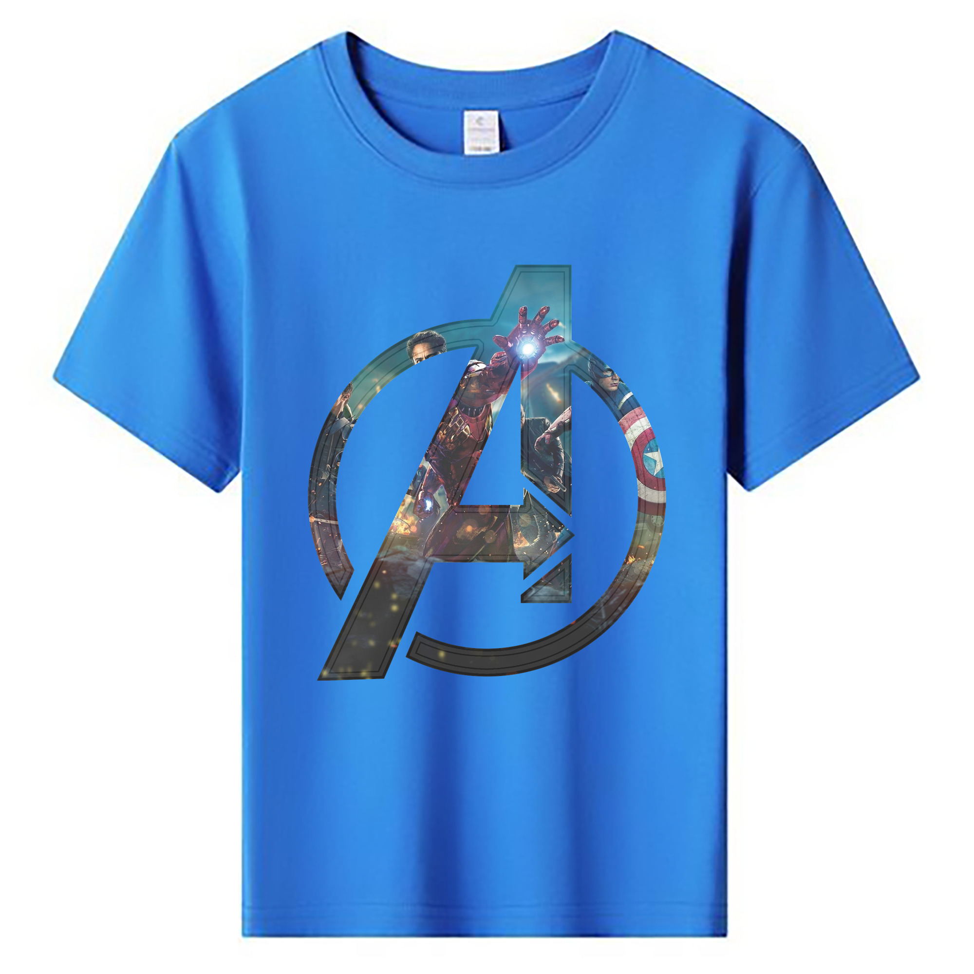 （画像用） アベンジャーズ The Avengers 綿100％キッズTシャツ（フロントプリント）